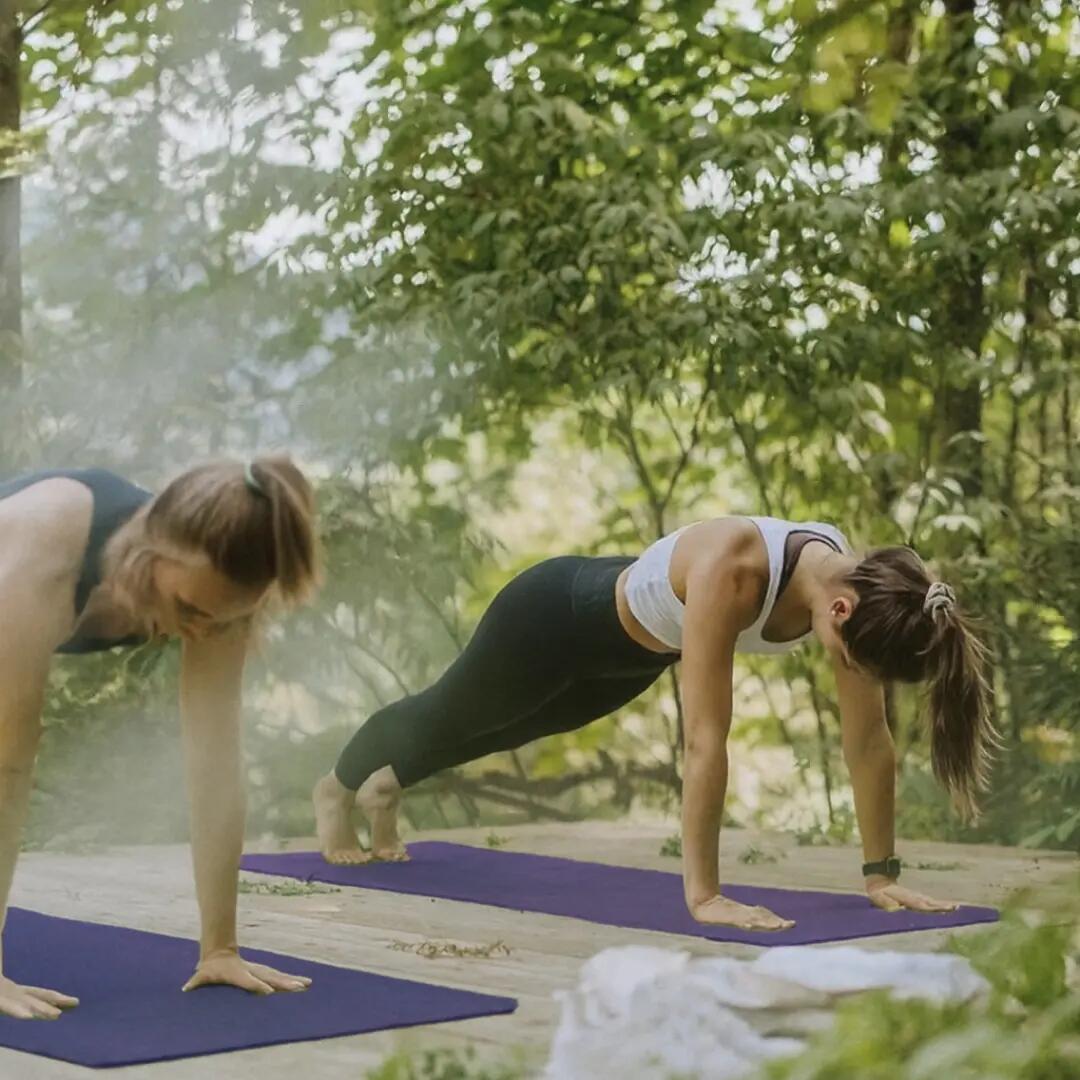Tappetino yoga IVOL con tracolla - Spessore extra 10 mm - Viola 7/7