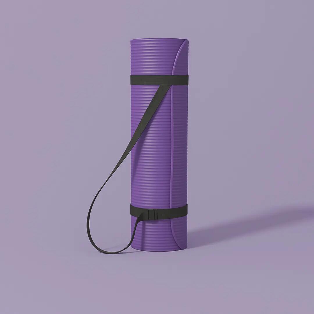 Tappetino yoga IVOL con tracolla - Spessore extra 10 mm - Viola 5/7