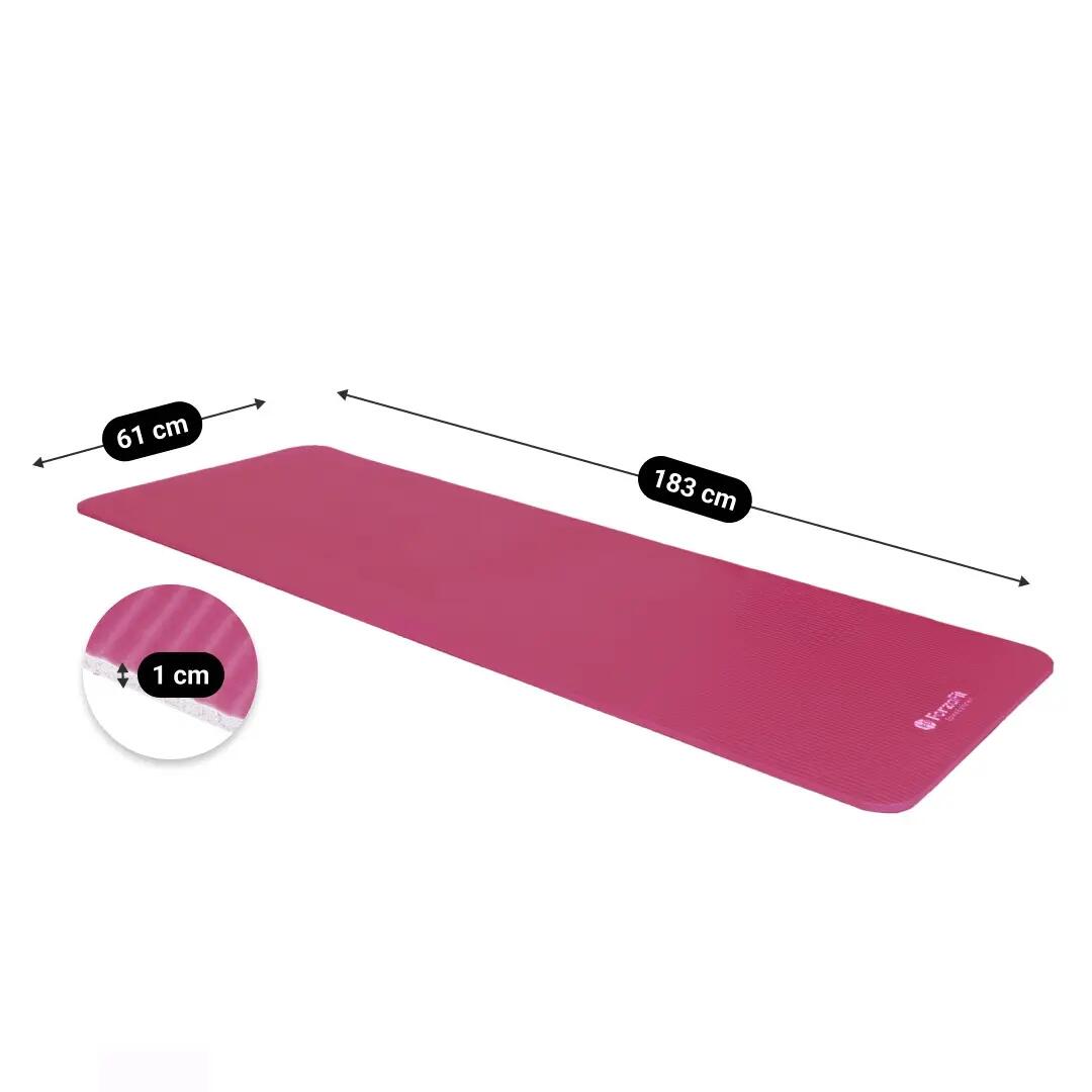 IVOL yoga mat met draagriem - Extra dik 10 mm - Roze 4/7