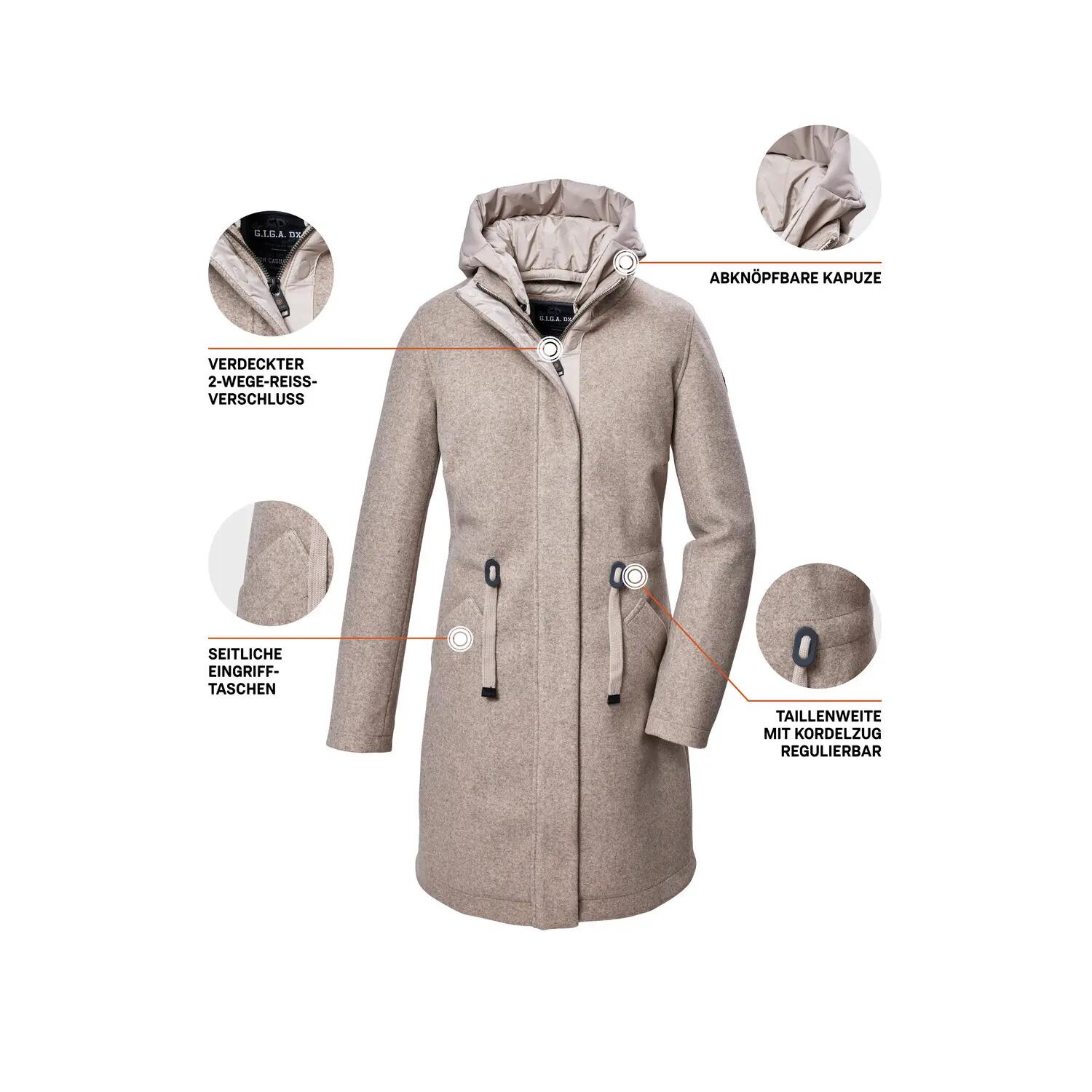 Killtec Übergangsmantel Wolloptik GW 46 WMN PRK hellbeige 44 6/6