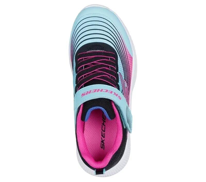 Baskets Skechers Microspec Advance fille multicolore Aqua/Pink 4/6