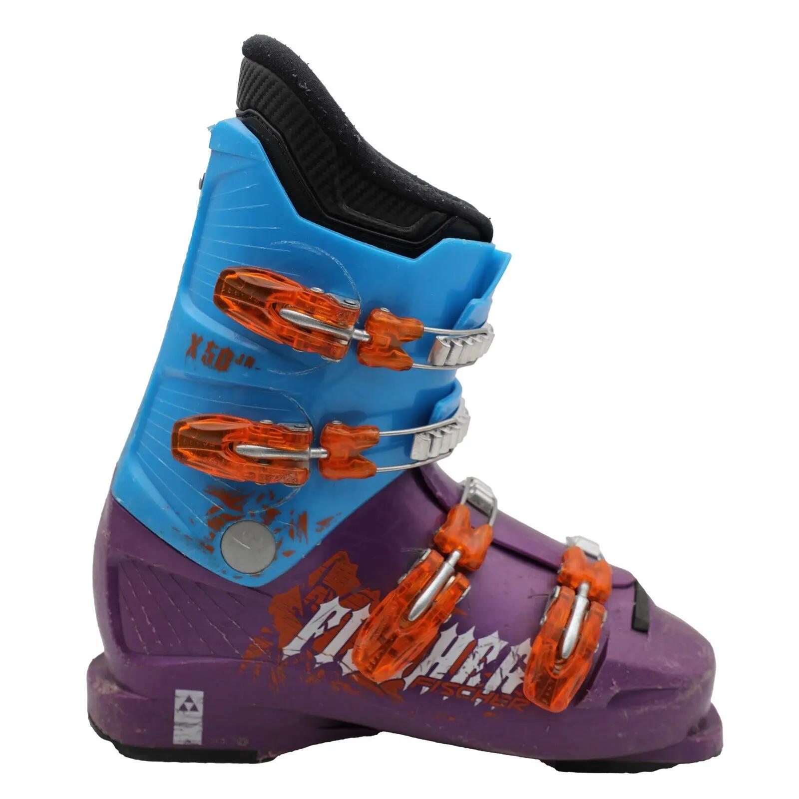 RECONDITIONNE - Chaussure De Ski Junior Fischer X50 Jr_4 Crochets 2/4