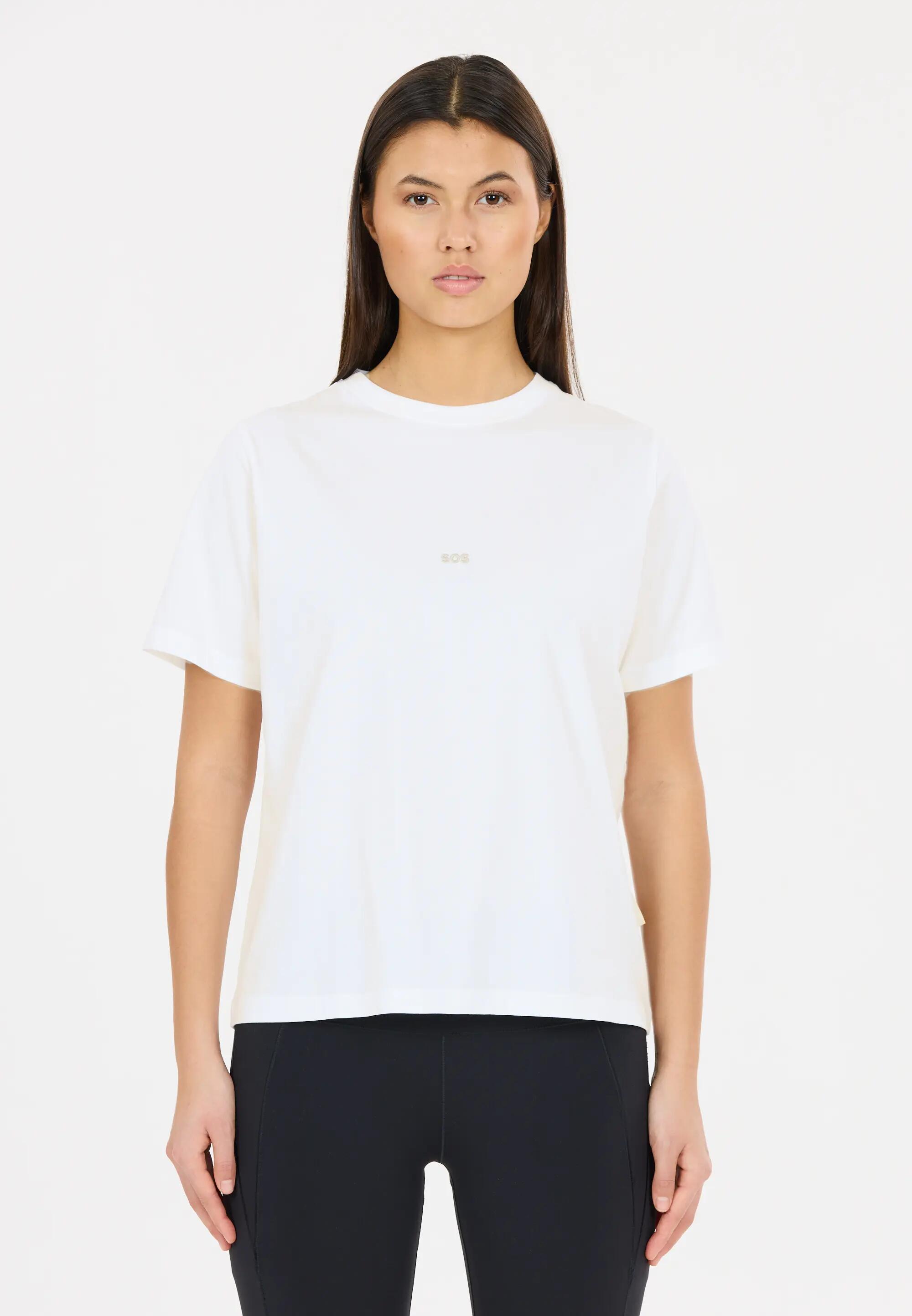 sos Camiseta Mera W SS en algodón orgánico y elastano – 1002 White 4/9