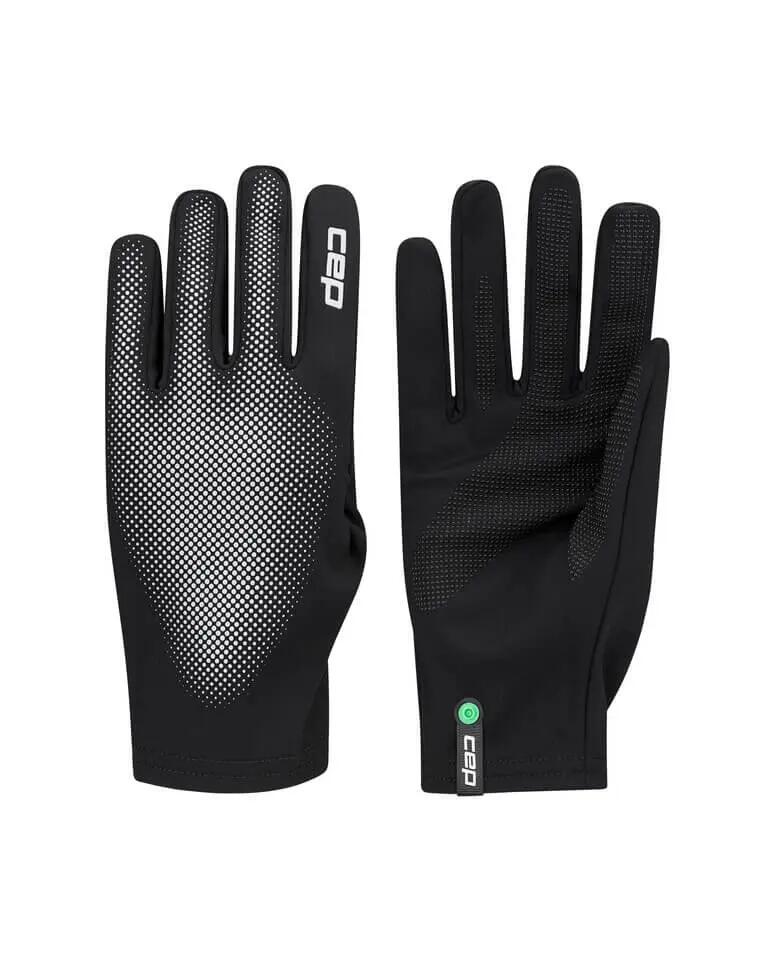 Mănuși alergare CEP Core Run Gloves - negru/reflectorizant | touchscreen