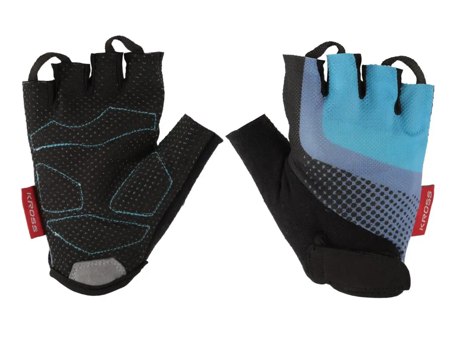 Mănuși de ciclism Kross Roamer Lady, short finger, Aquamarine 2/2