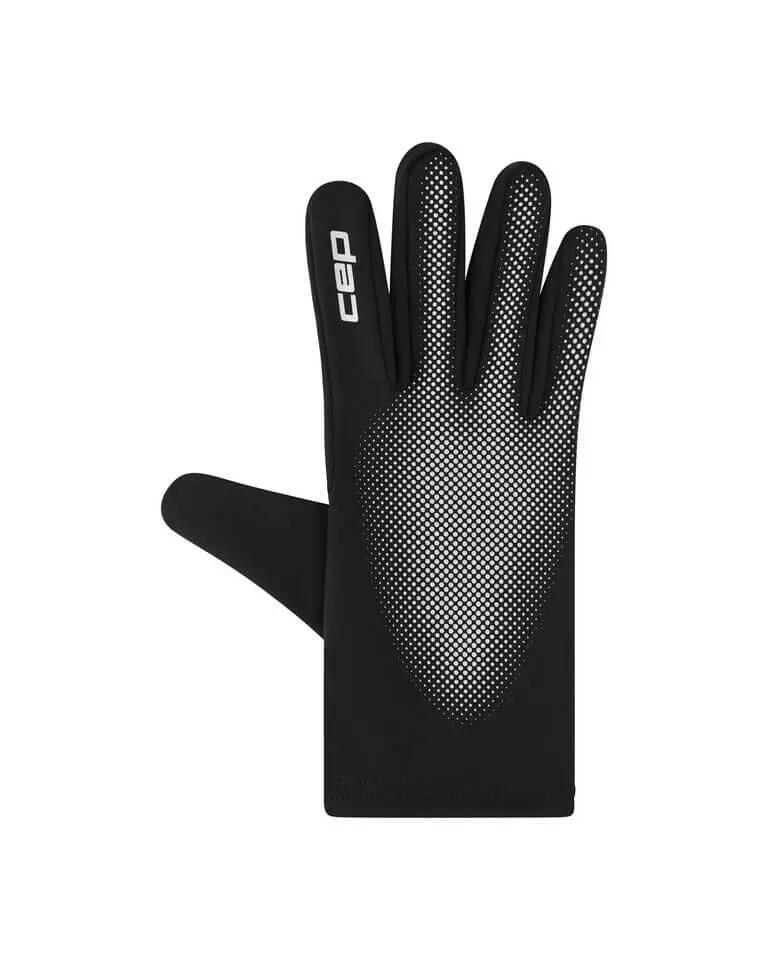 Mănuși alergare CEP Core Run Gloves - negru/reflectorizant | touchscreen 4/5