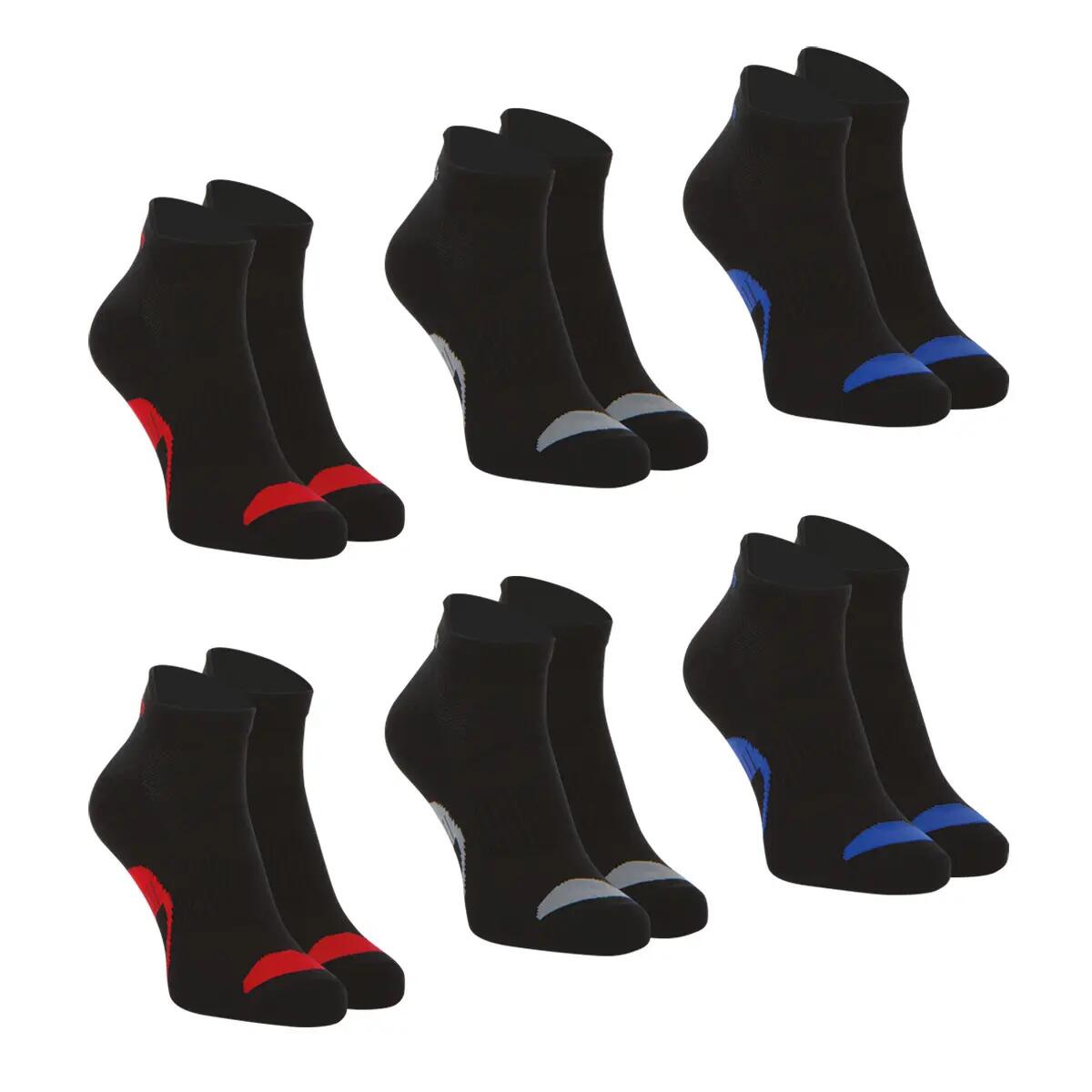Lot de 6 paires de chaussettes basses homme Wilson 2/4