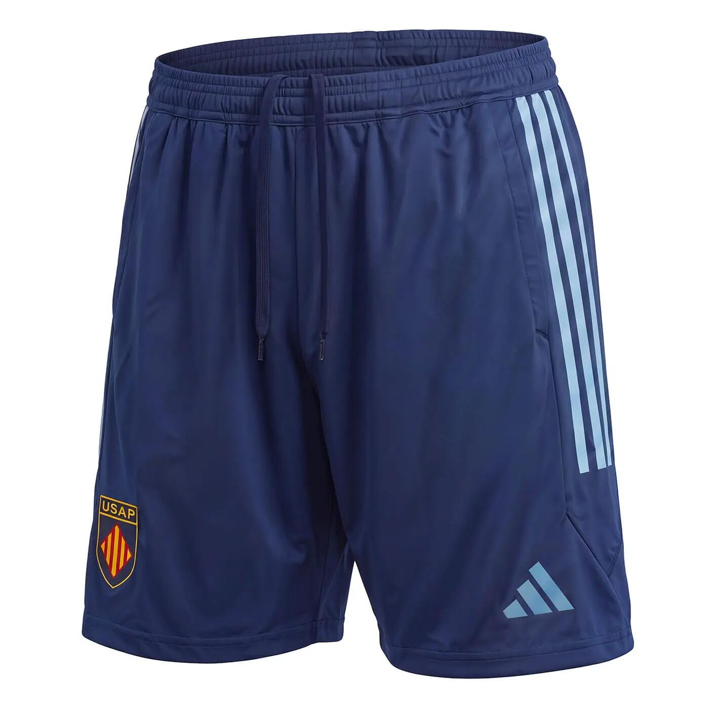 Short d'entrainement USA Perpignan Adidas 2026/2027 bleu marine 2/2