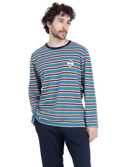 Pyjama long homme Rayures Aventure