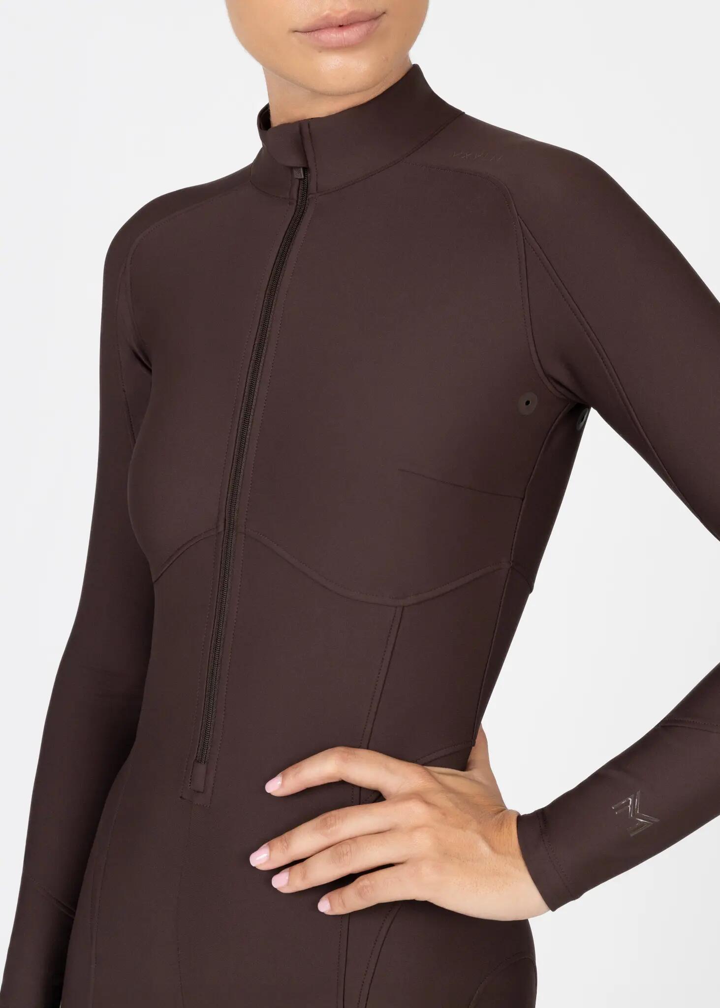 Mono Mujer Equitación Maximilian Femme Full Grip Chocolate 6/9