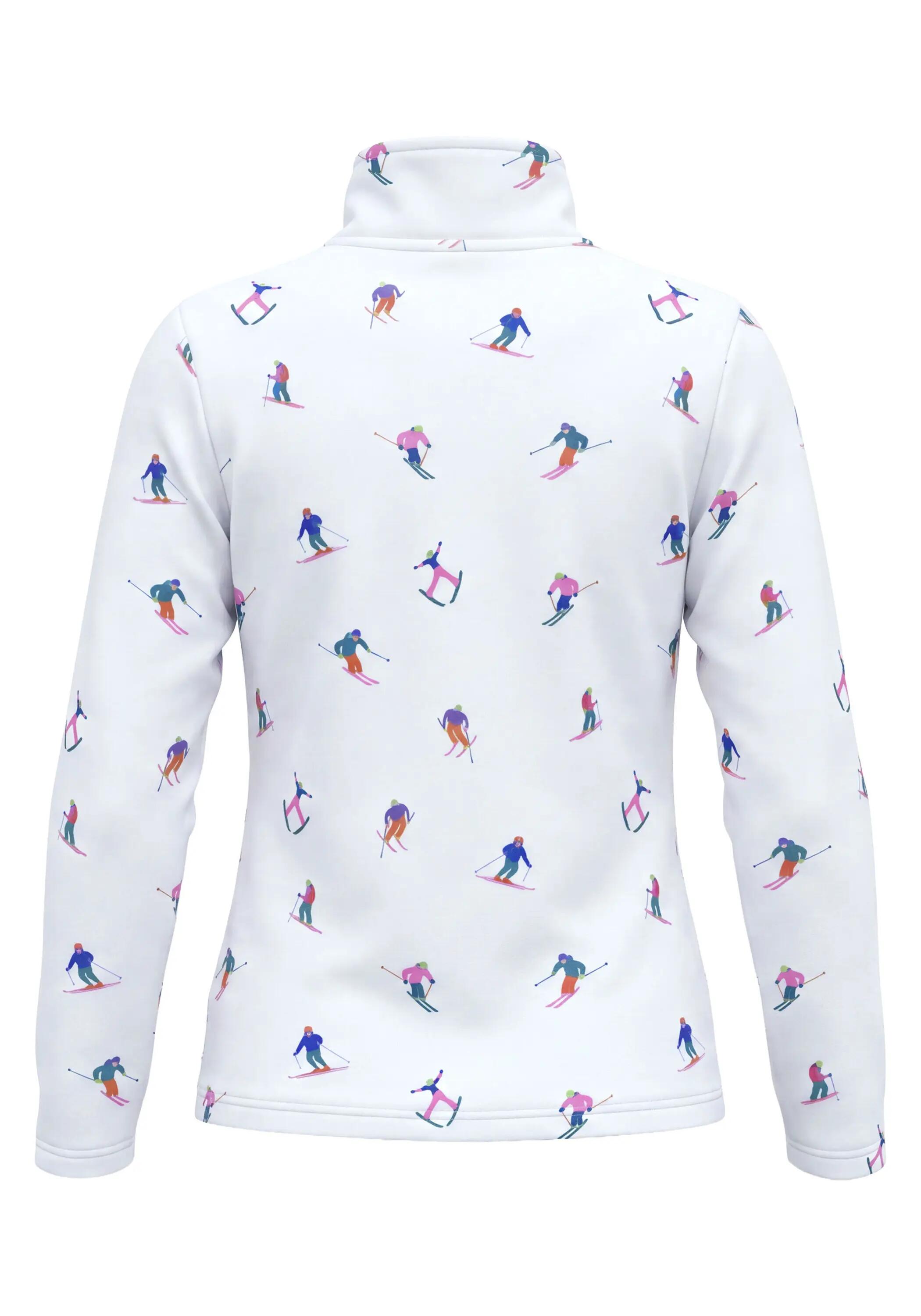 Fleecepullover mit dem verspielten Skifahrer-Alloverprint 2/3