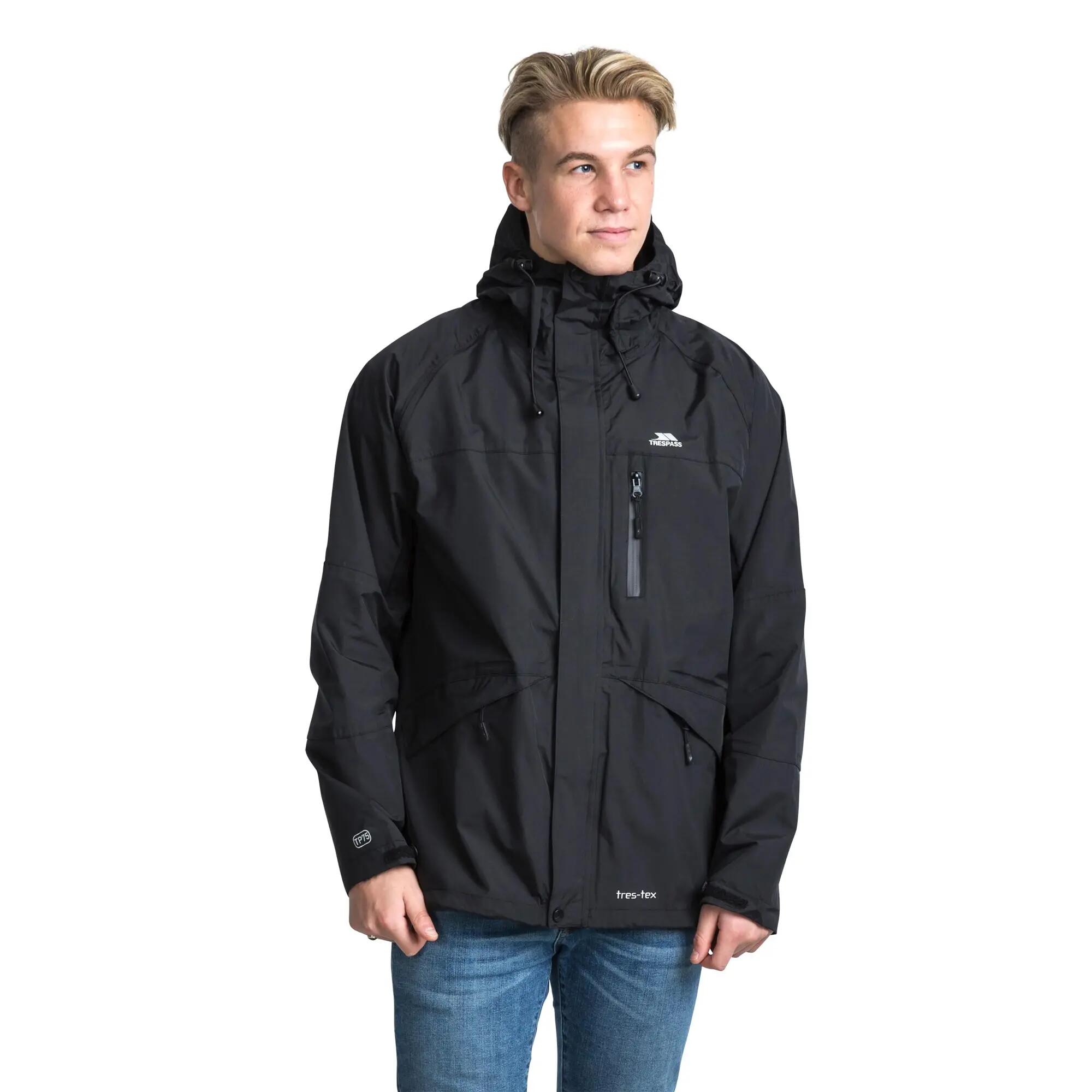 Giacca Uomo Trespass Corvo Nero 3/5