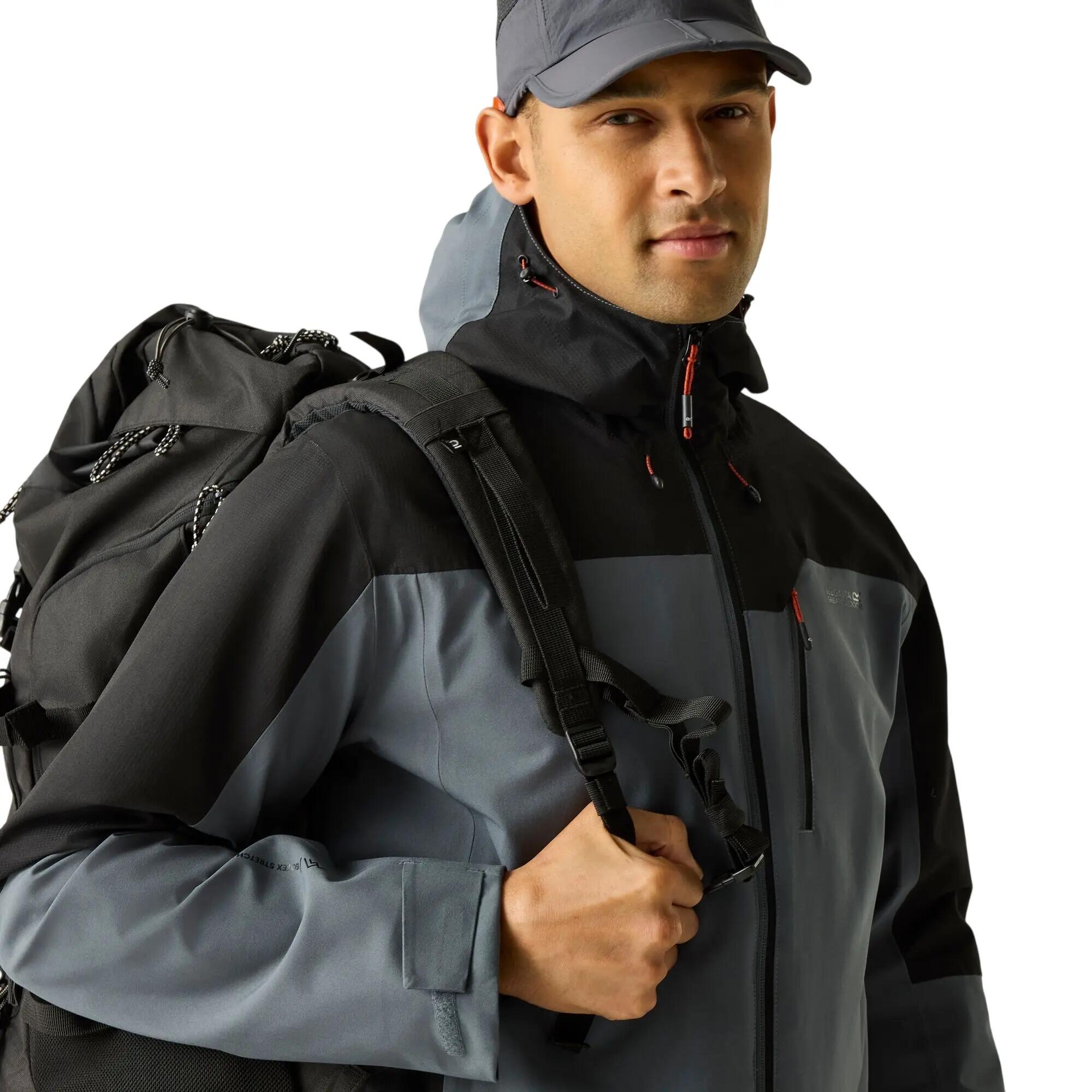 Casaco impermeável Highton IV Stretch para homem (Tempestade escura/Preto) 7/7