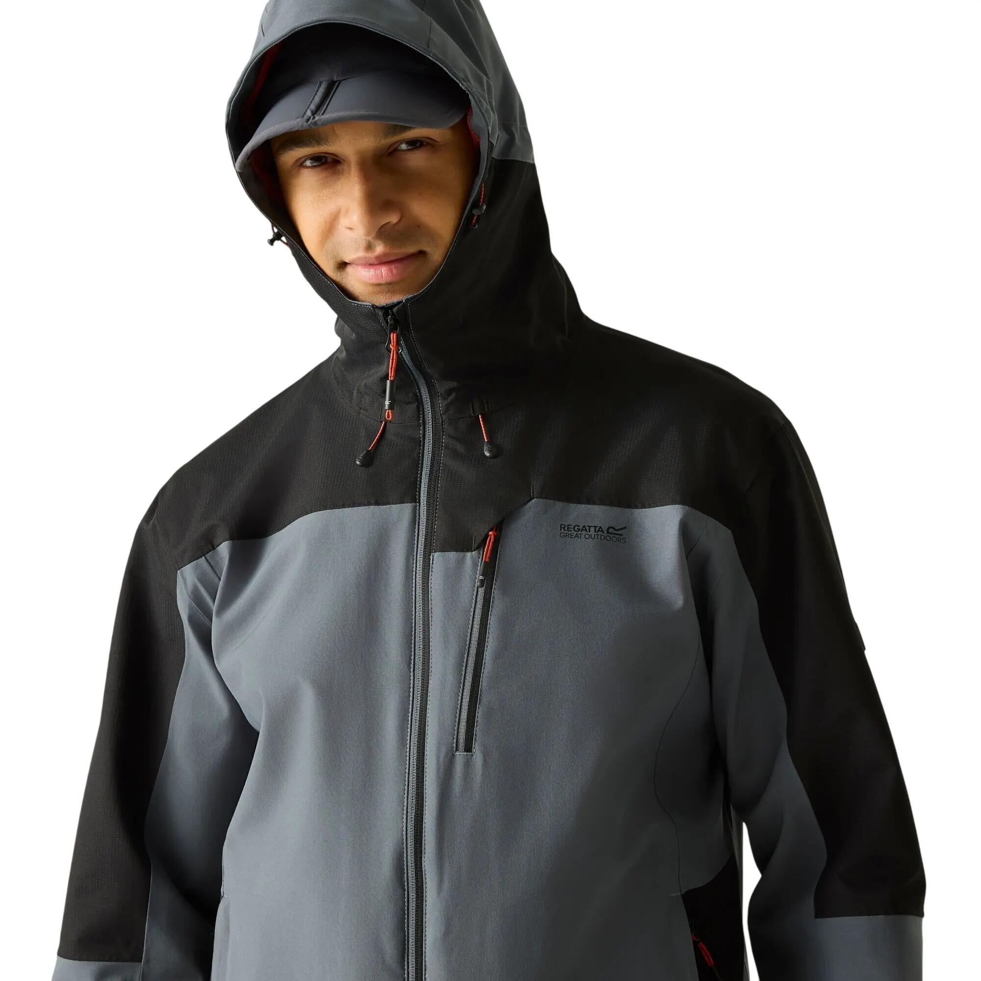 Casaco impermeável Highton IV Stretch para homem (Tempestade escura/Preto) 6/7