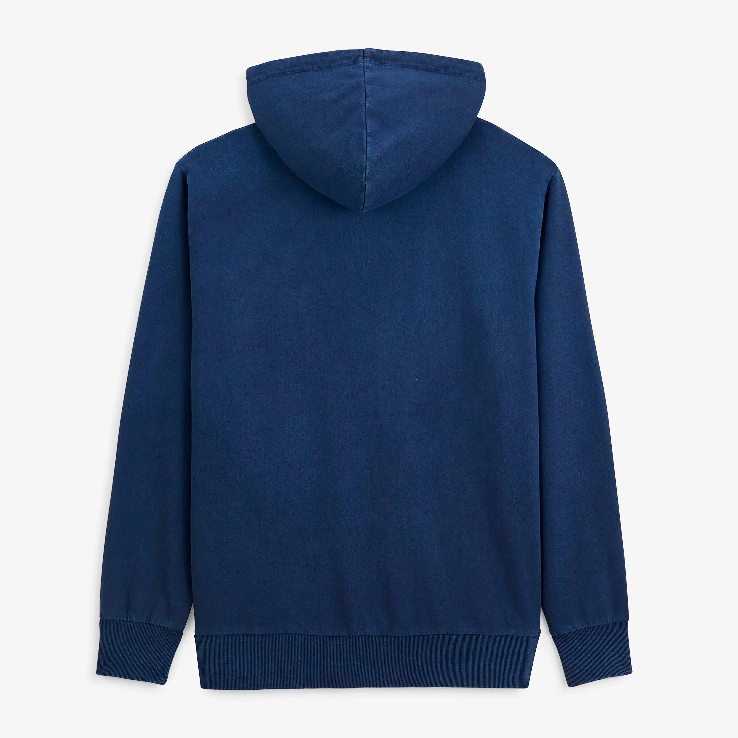 Sweat à capuche en coton molleton bleu marine broderie Pilote SBPLAY 3/6