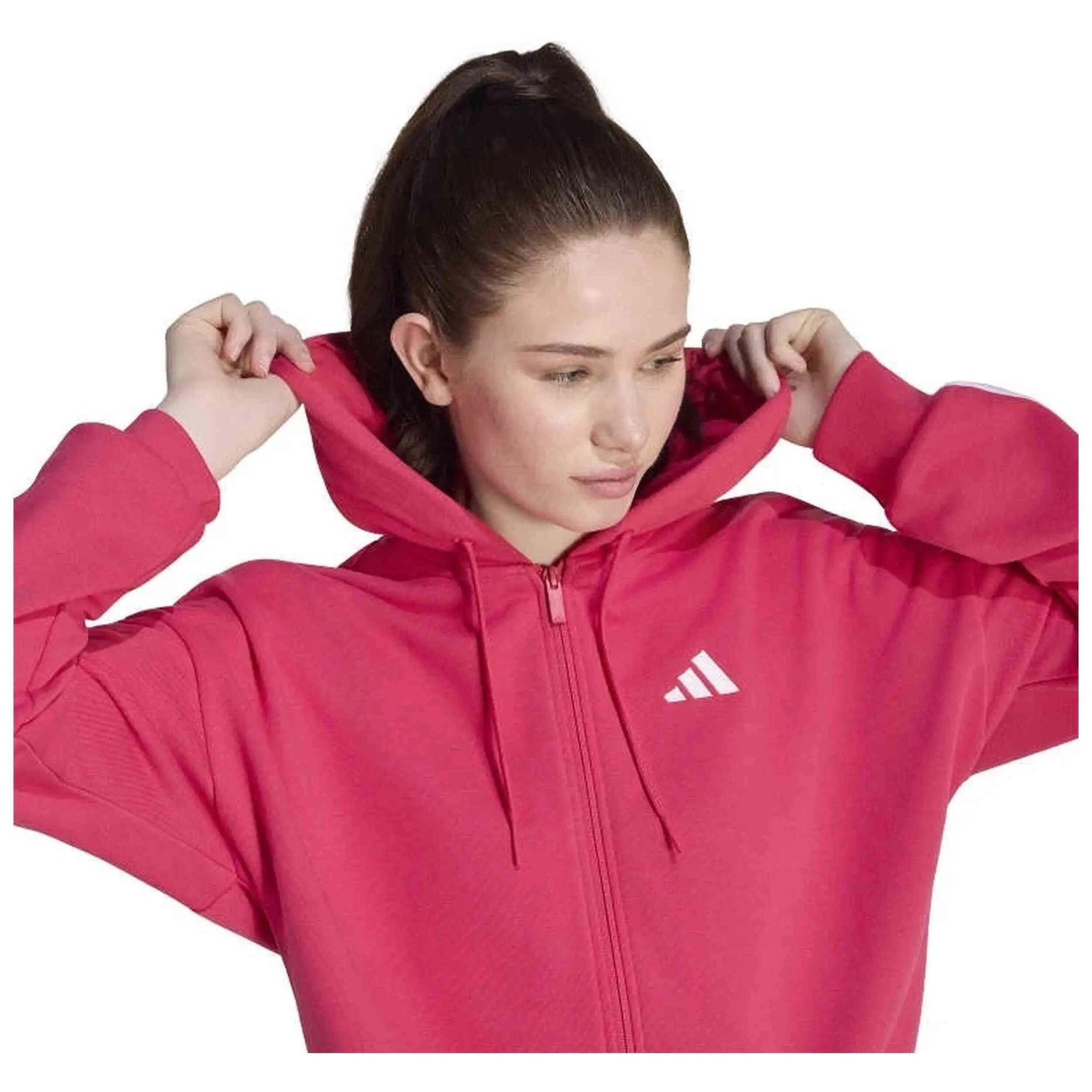 Sweat Adidas modèle Essentials 3-Stripes pour femmes 3/4