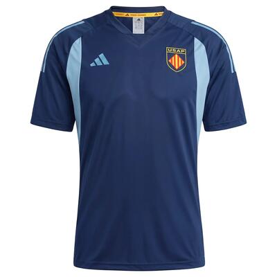 Usa perpignan adidas junior trainings-t-shirt marineblauw 2026/2027