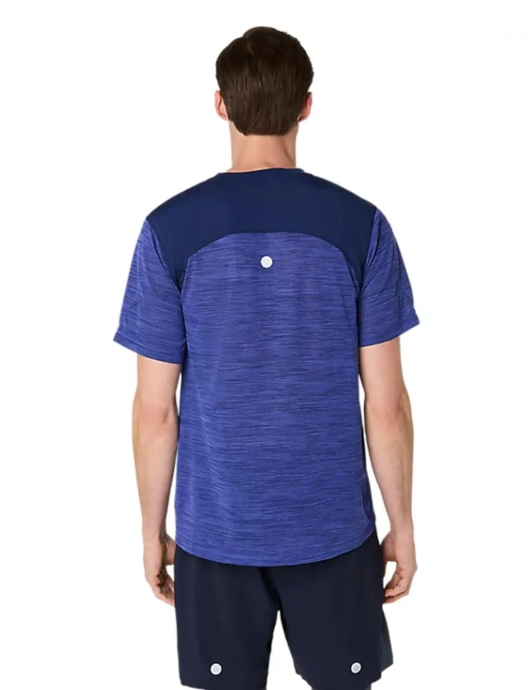 Maillot pour homme Asics Road ss Bleu 2/5