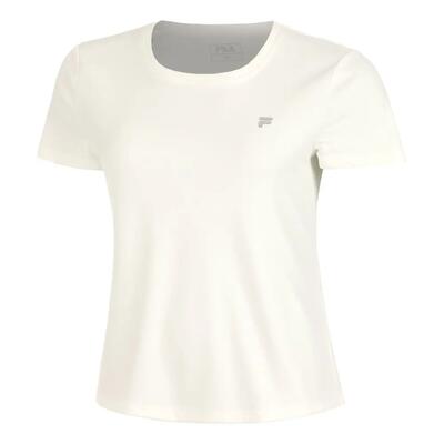 T-shirt - sportkleding - dames - leonie - klassiek, korte mouwen - katoenwit