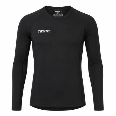 Maglia termica intima da calcio a maniche lunghe nera