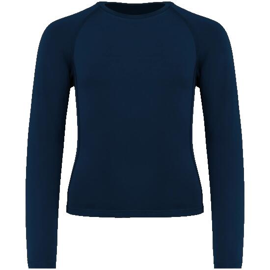 T-shirt double peau sport manches longues enfant - Sporty Navy - 12/14 ans