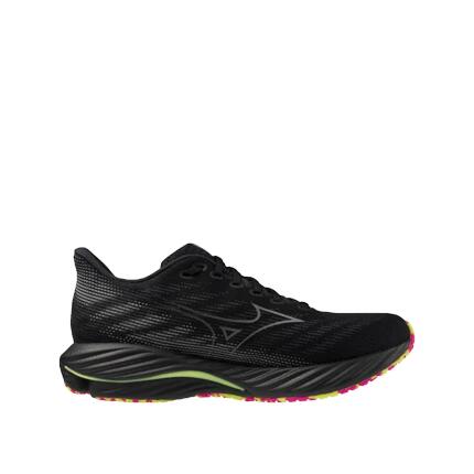 Zapatillas Mizuno Wave Rider 28 Negro/Plateado/Lima