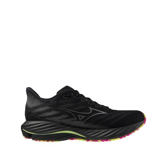 Zapatillas Mizuno Wave Rider 28 Negro/Plateado/Lima