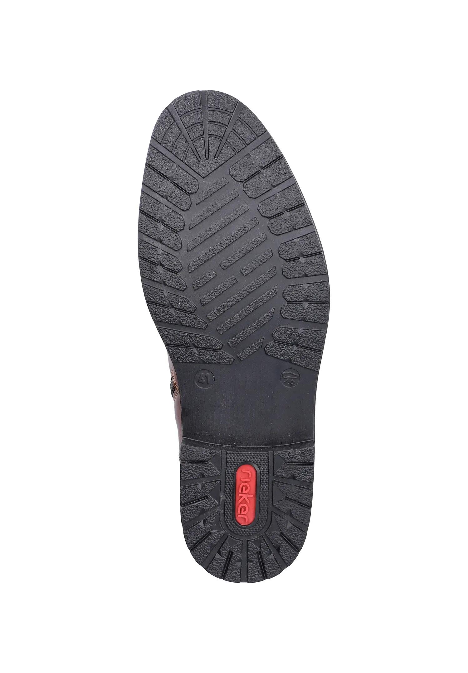 Rieker Herren Stiefel Winterstiefel Reißverschluss Warmfutter Braun 6/7