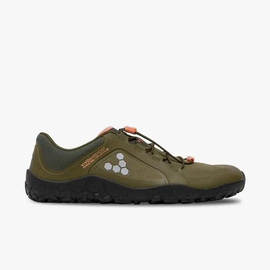 Barfußschuhe – Trailrunning – Herren – wasserabweisend – Dunkelgrün