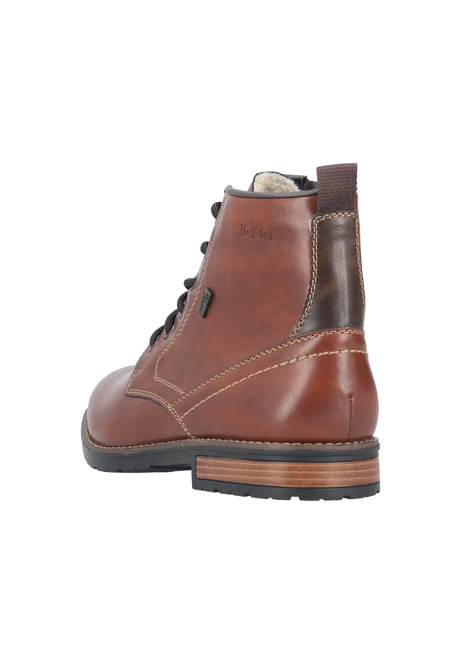 Rieker Herren Stiefel Winterstiefel Reißverschluss Warmfutter Braun 2/7