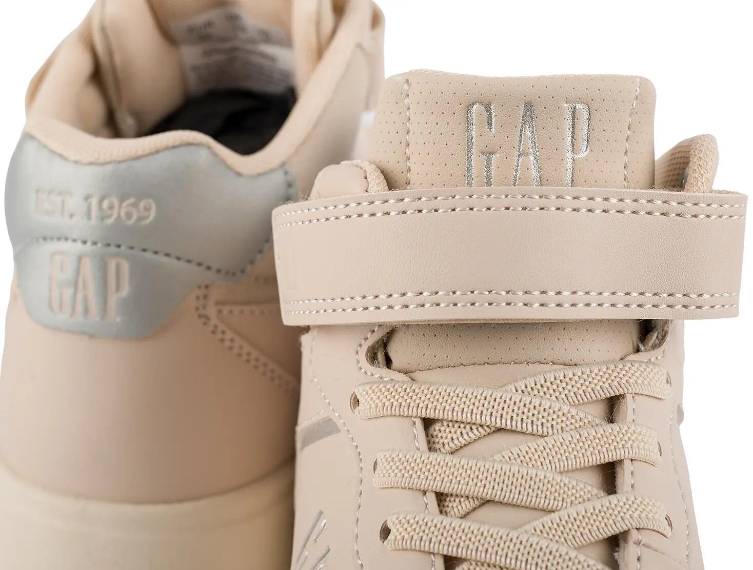 Dziecięce buty sneakersy sportowe wysokie dziewczęce dla dziewczynki nude na rze 12/12