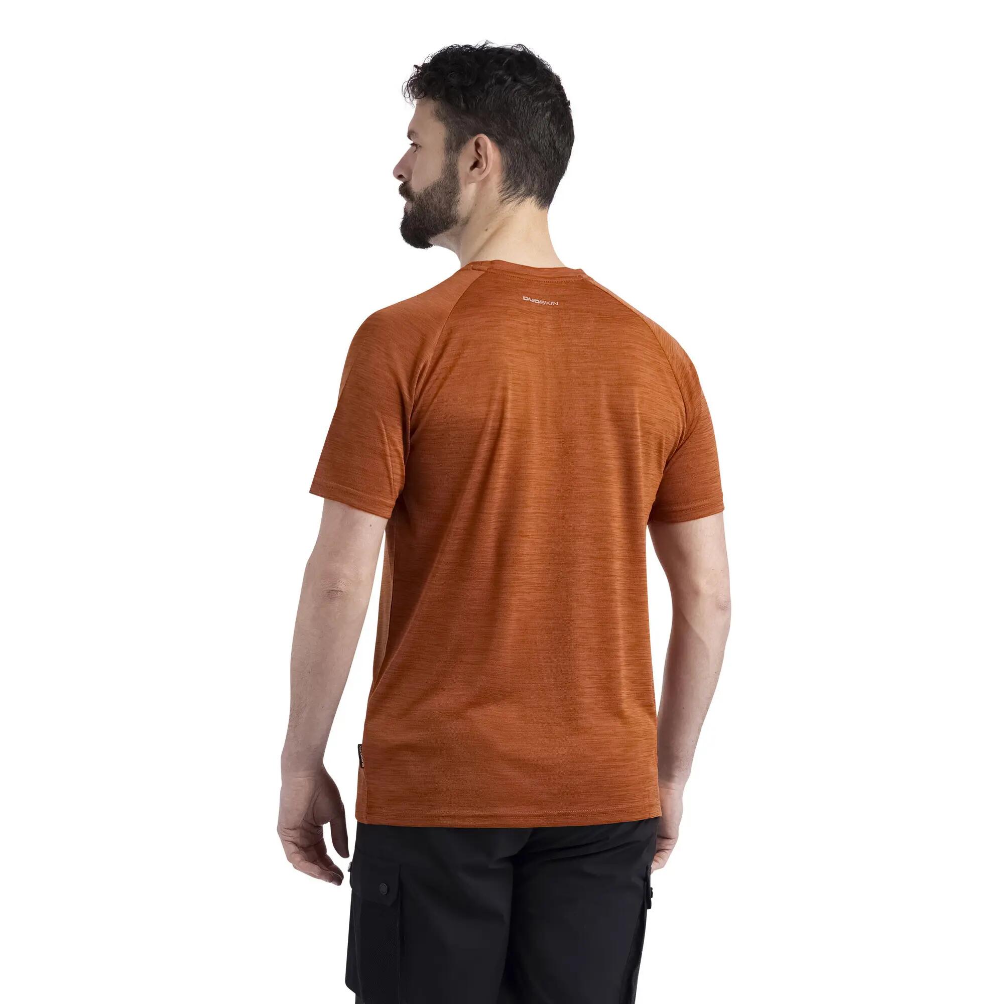 Camiseta Leecana de TP75 para Hombre Naranja Óxido Jaspeada 2/6