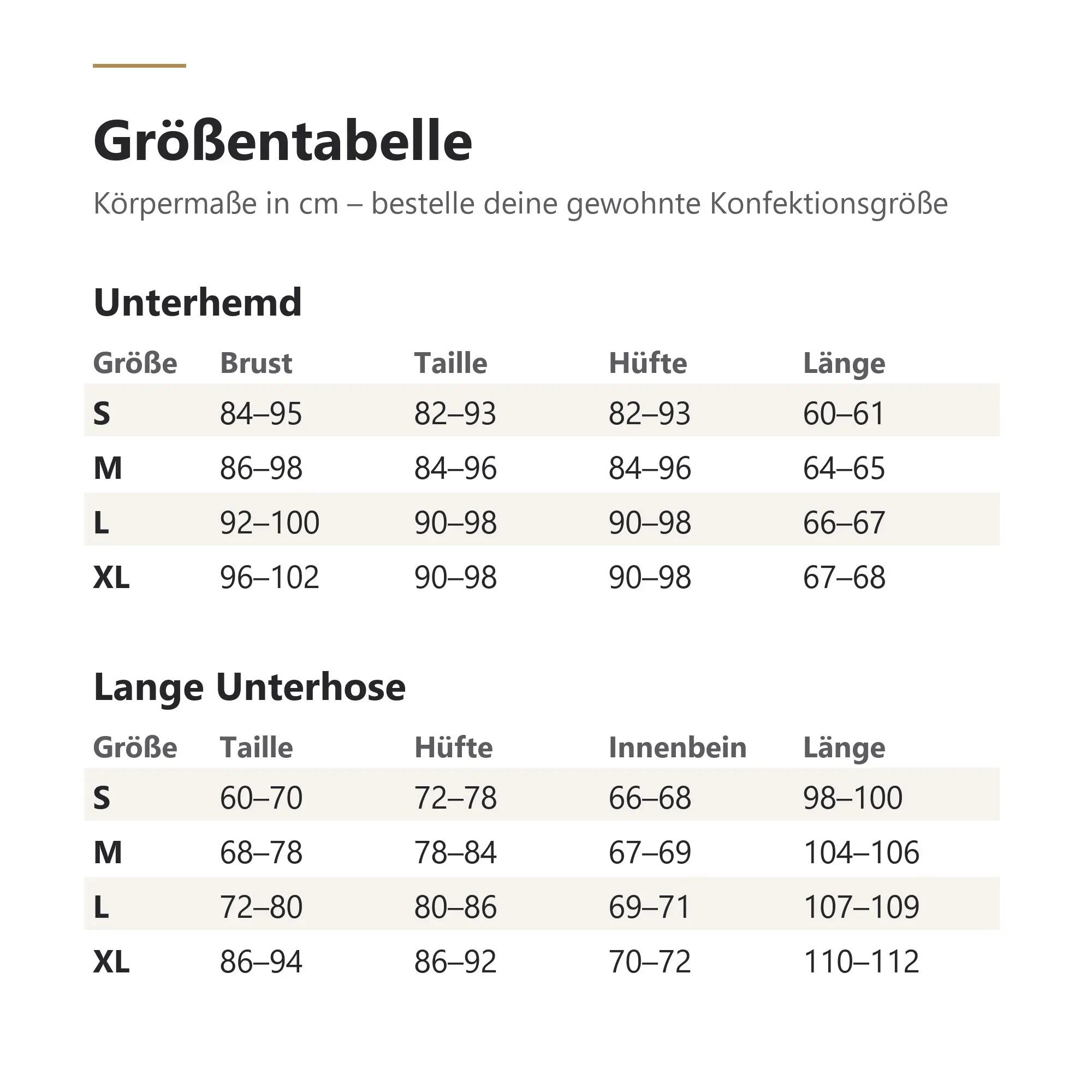 Damen Skiunterwäsche Set Unterhemd und lange Unterhose Innenfleece Rippstrick 6/7