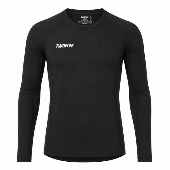 Maglia termica intima da calcio a maniche lunghe nera