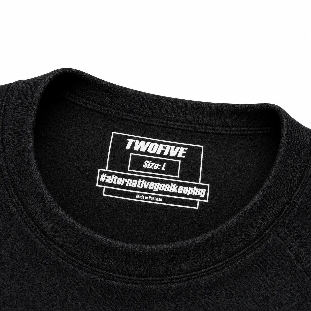 Sous-maillot thermique de football manches longues noir 5/6