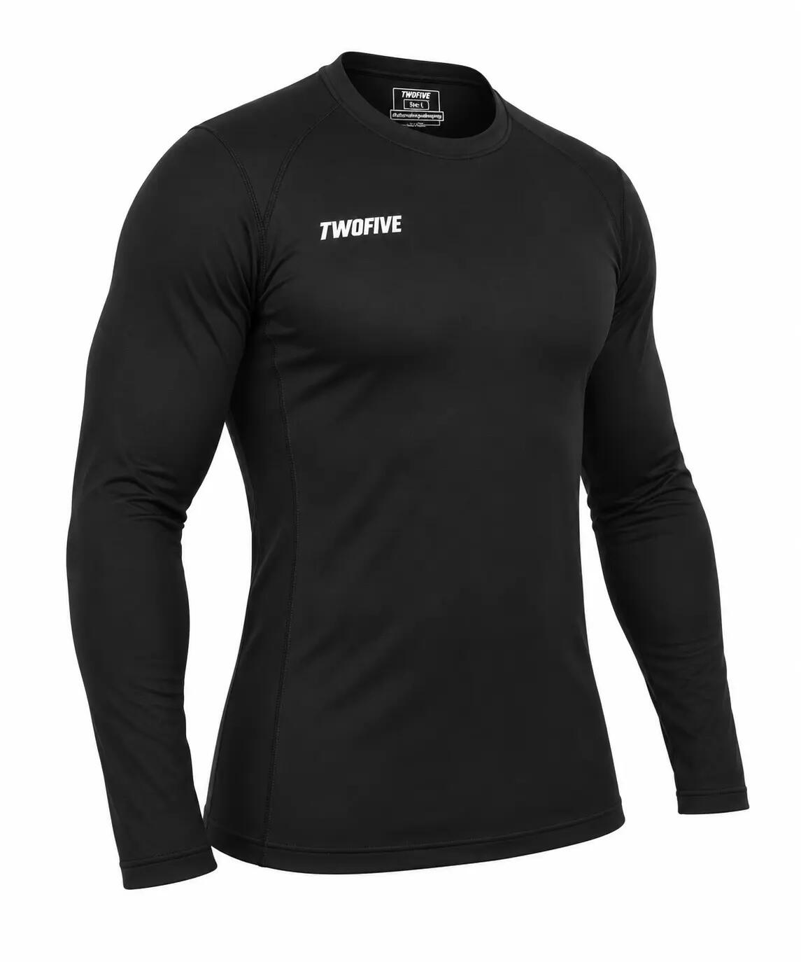 Sous-maillot thermique de football manches longues noir 2/6