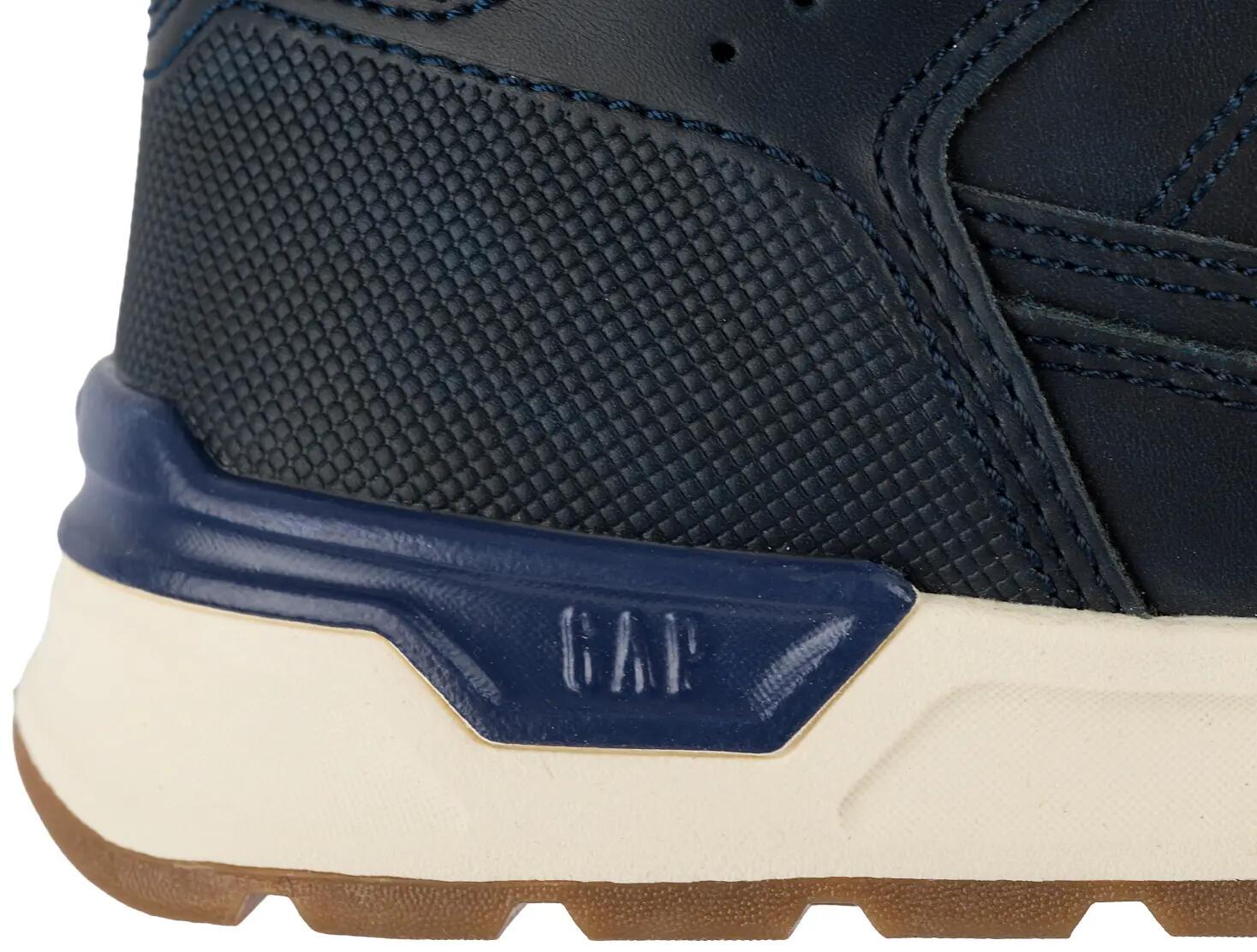 Dziecięce buty sneakersy sportowe wysokie chłopięce granatowe dla chłopca na rze 11/12