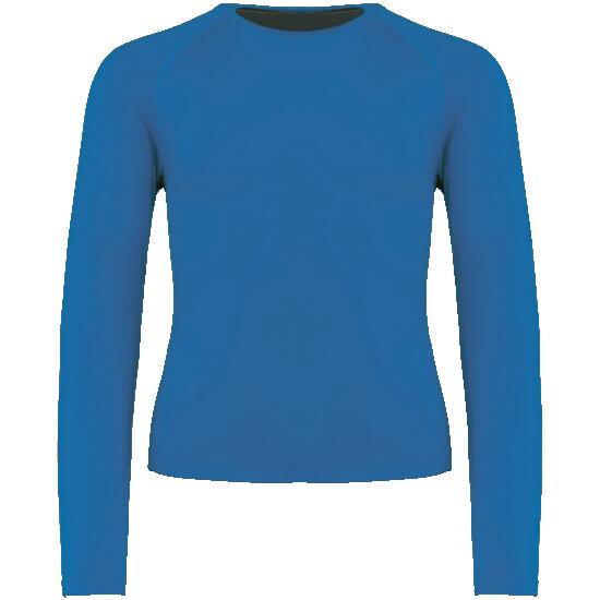 T-shirt double peau sport manches longues enfant - Sporty Royal Blue - 10/12 ans