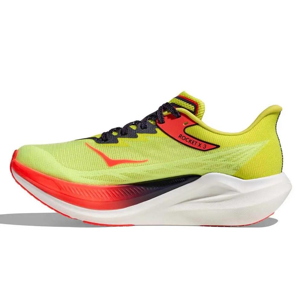Chaussures de course - route - rocket x 3 - vert clair/rouge 4/4