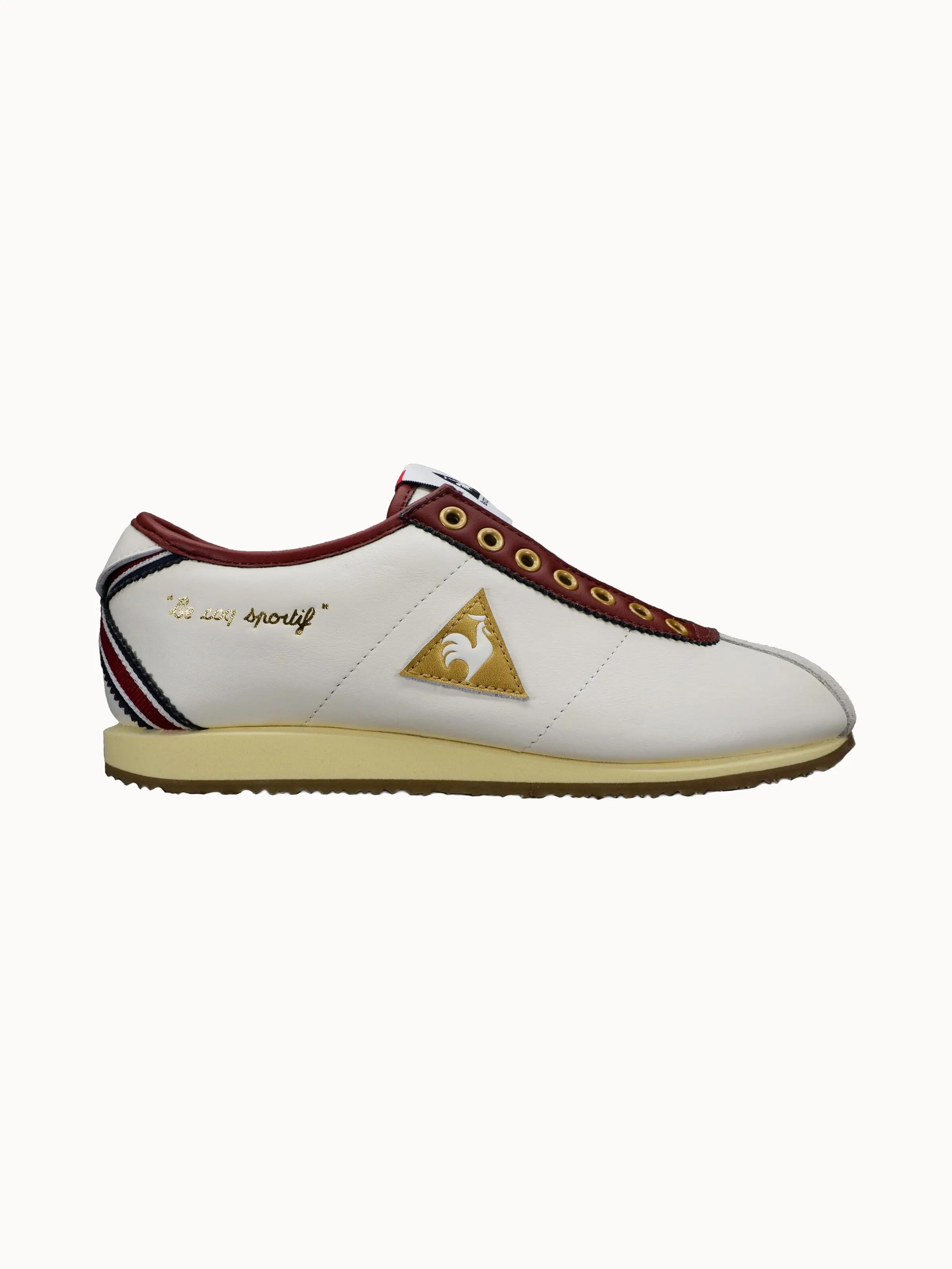 Sneakers rétro sans lacets Wendon en cuir et suède 1/4
