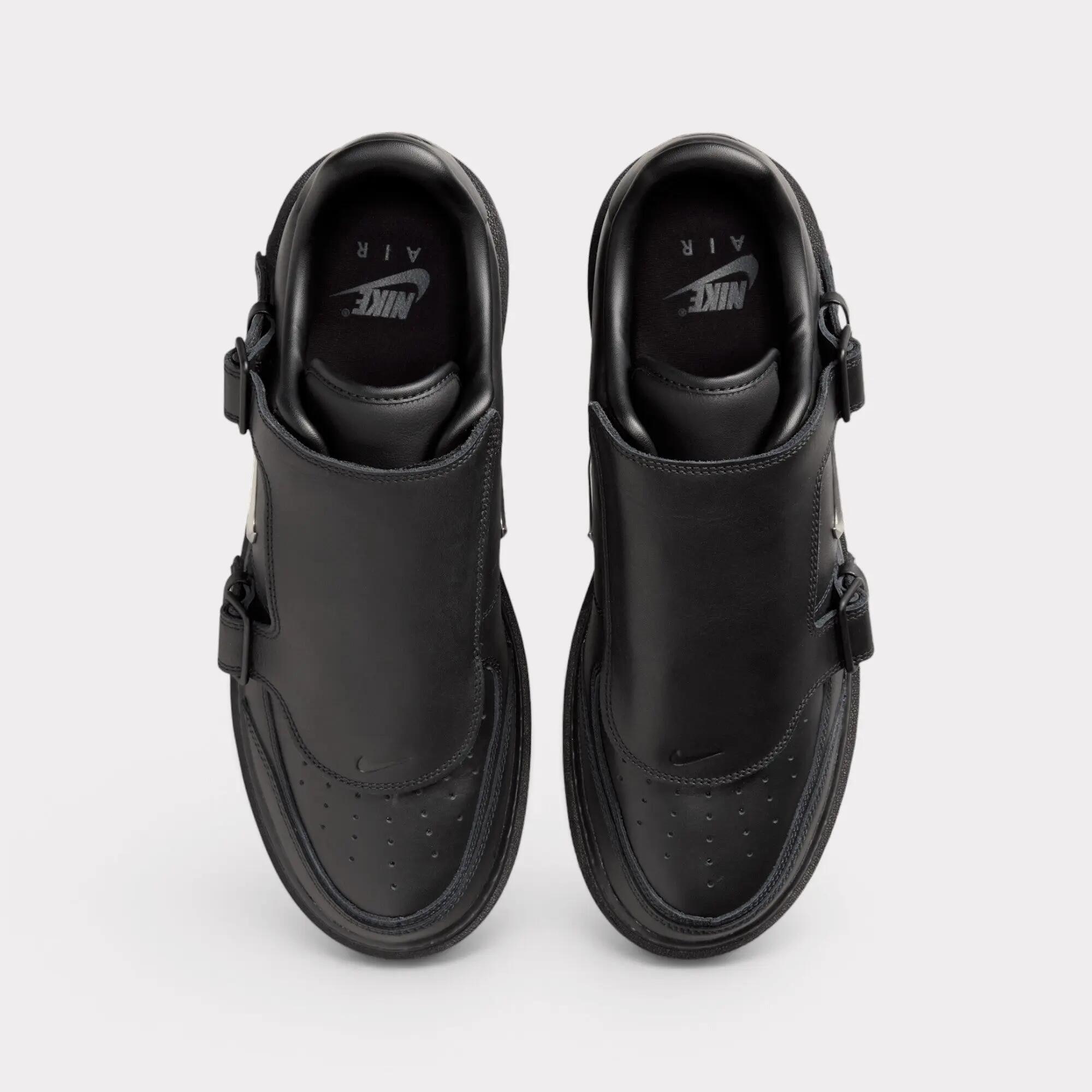 Nike Air Force 1 Luxe - Black Metallic Silver 5/7