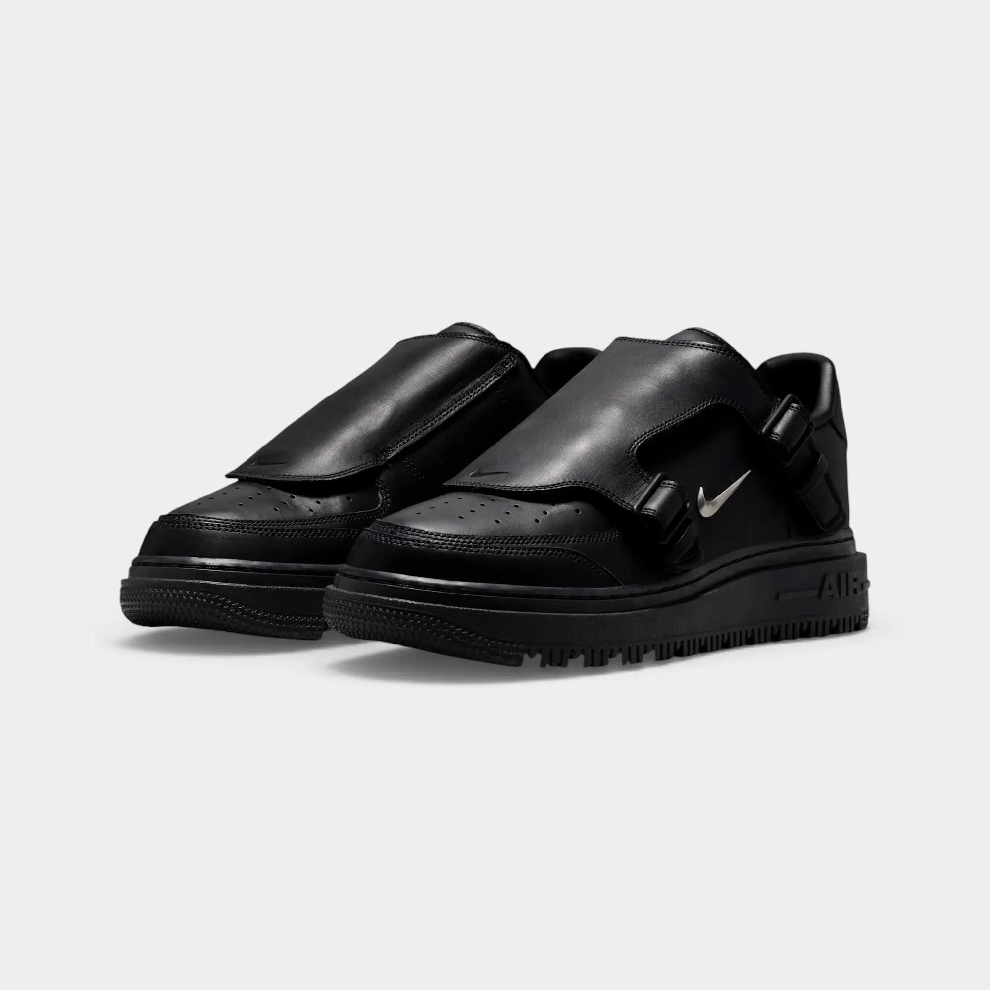 Nike Air Force 1 Luxe - Black Metallic Silver 2/7