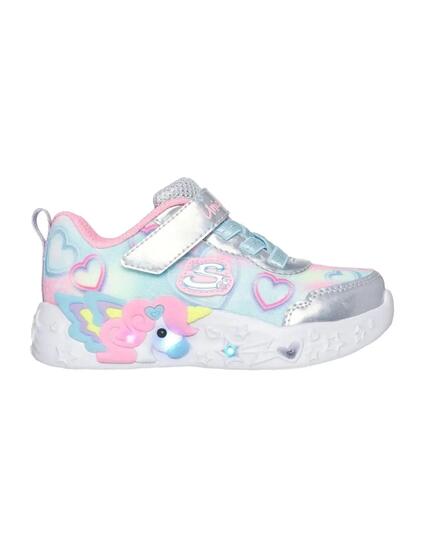 Chaussures de fille Skechers Unicorn charmer Gris.