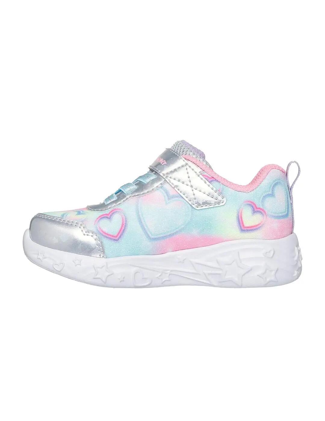 Scarpe da ginnastica per bambina Skechers Unicorn charmer Grigie. 2/5