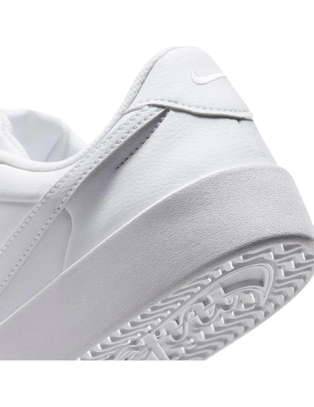Scarpe da uomo Nike Court heritage bianche. 4/7