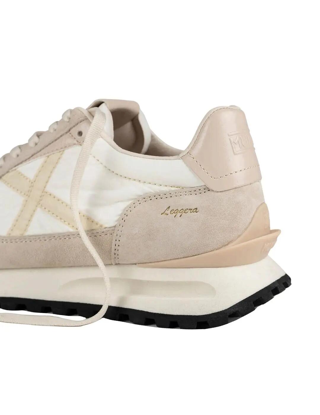 Sneakers da donna Munich Leggera Bianco. 3/6