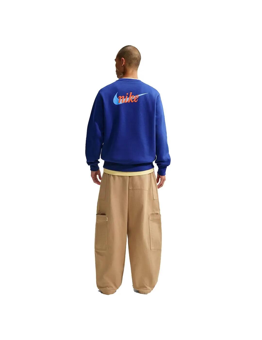 Sudaderas jerseys polares para Hombre Nike Club Azul 5/5