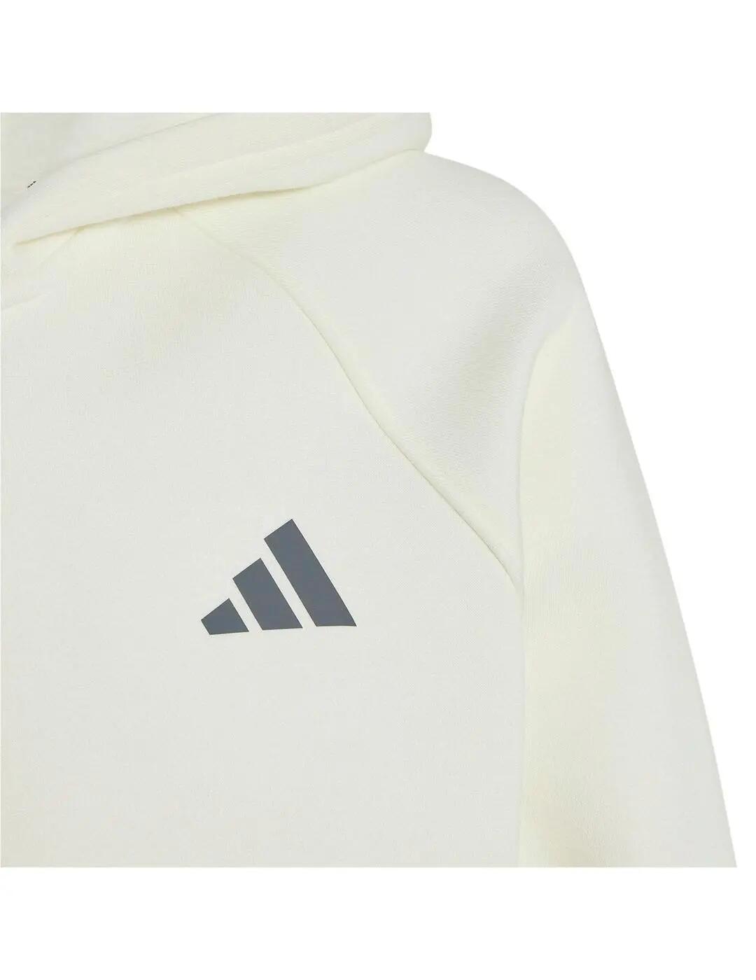 Sweat-shirts en molleton pour fille Adidas Collegiate blanc. 4/5