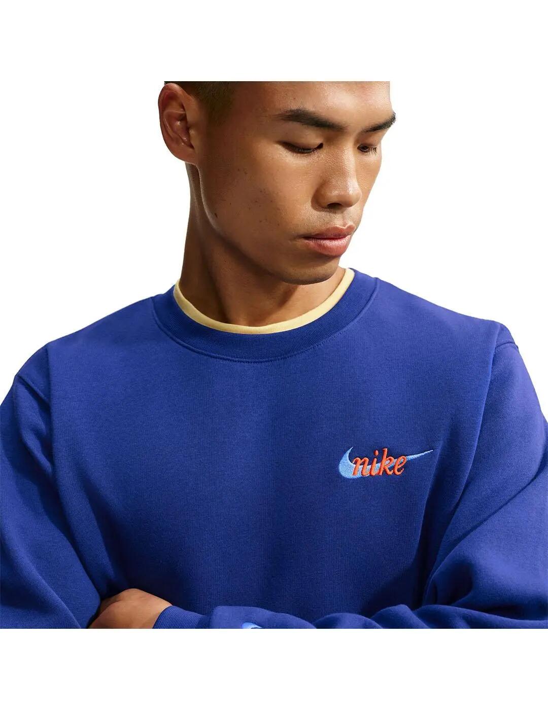Sudaderas jerseys polares para Hombre Nike Club Azul 3/5