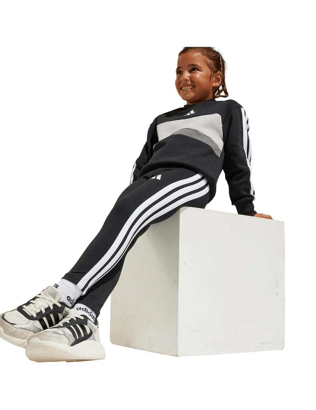 Ensemble pour fille Adidas Essentials Noir. 7/7